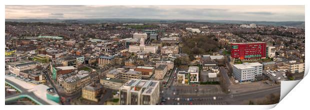 Barnsley Cityscape Print by Apollo Aerial Photography