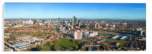 Manchester Panorama Acrylic by Apollo Aerial Photography