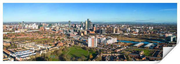 Manchester Panorama Print by Apollo Aerial Photography