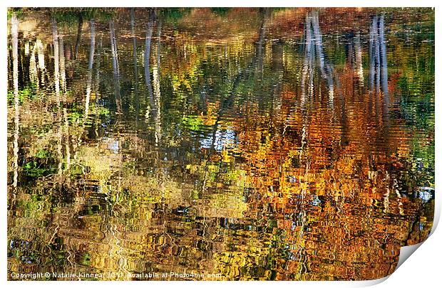 Autumn Reflections II Print by Natalie Kinnear