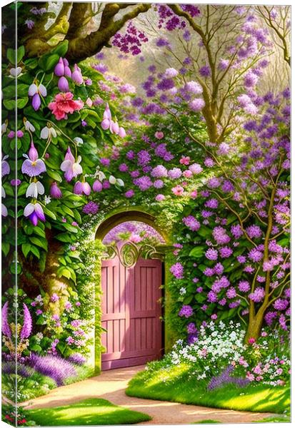 Secret Garden Oasis Canvas Print by Roger Mechan