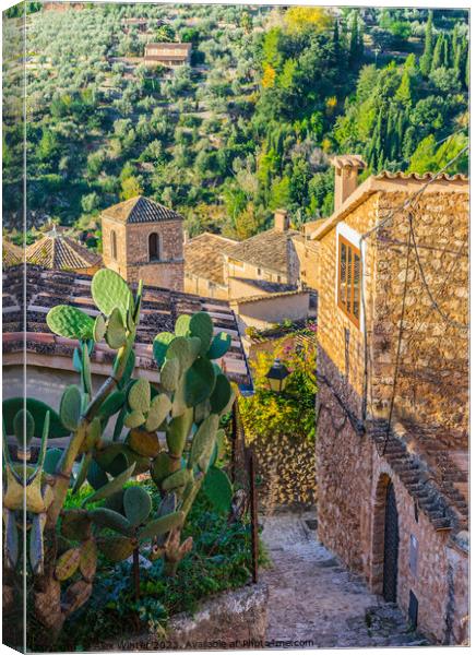 Old village of Fornalutx on Majorca Canvas Print by Alex Winter