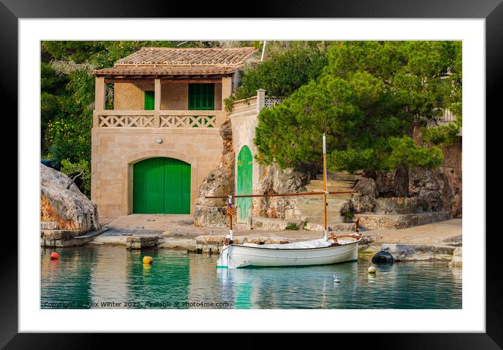 Old fishing village Cala Figuera at Santanyi Framed Mounted Print by Alex Winter