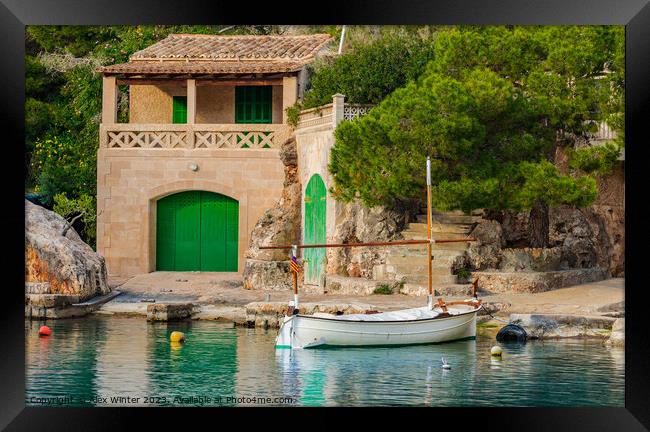 Old fishing village Cala Figuera at Santanyi Framed Print by Alex Winter