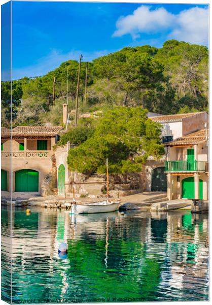 Old fishing village Cala Figuera at Santanyi Canvas Print by Alex Winter