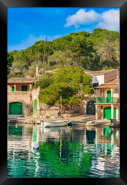 Old fishing village Cala Figuera at Santanyi Framed Print by Alex Winter