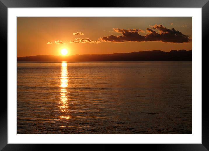Sunset in Enoshima, Japan Framed Mounted Print by Lensw0rld 