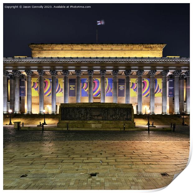 St George's Hall, Liverpool. Print by Jason Connolly