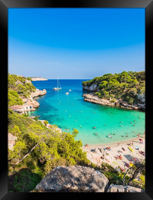 Cala Llombards, majorca Framed Print by Alex Winter