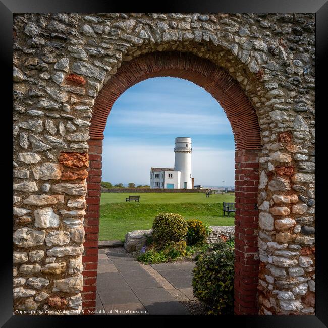 Hunstanton Lighthouse Framed Print by Craig Yates