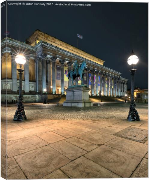 St George's Hall, Liverpool. Canvas Print by Jason Connolly