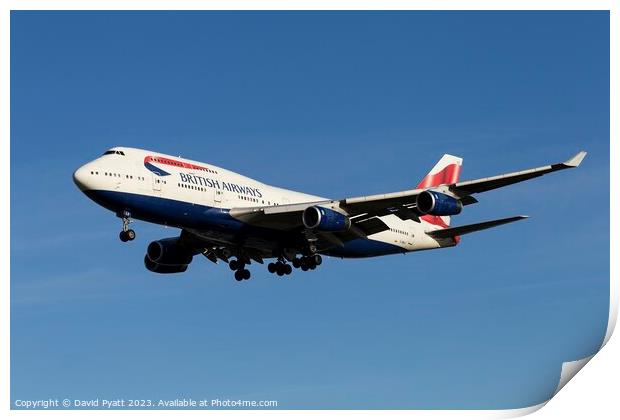 British Airways Boeing 747-436      Print by David Pyatt