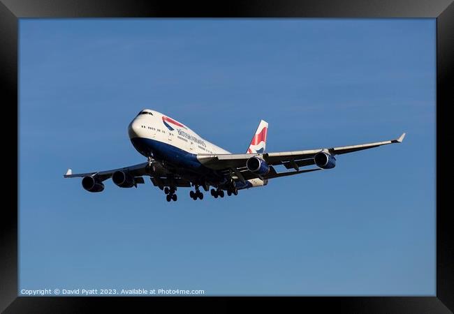 British Airways Boeing 747-436     Framed Print by David Pyatt