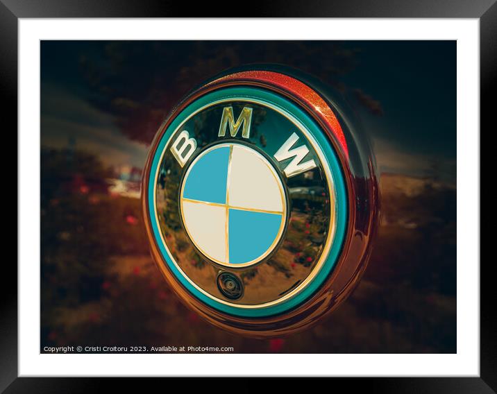 BMW logo. Framed Mounted Print by Cristi Croitoru