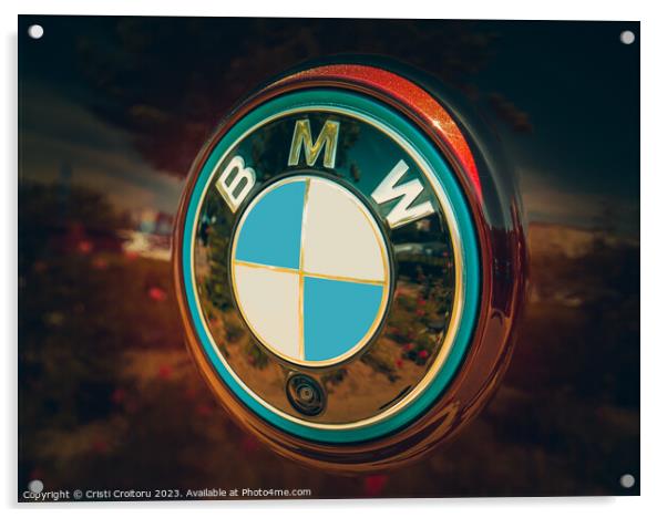 BMW logo. Acrylic by Cristi Croitoru