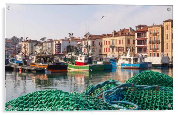 Fishing port of Saint-Jean-de-Luz,  France Acrylic by Laurent Renault