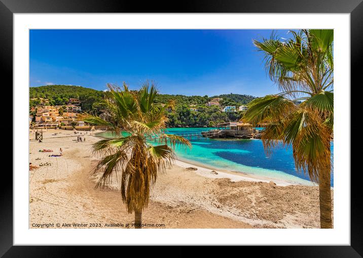 Camp de Mar, Majorca Spain, Balearic islands Framed Mounted Print by Alex Winter