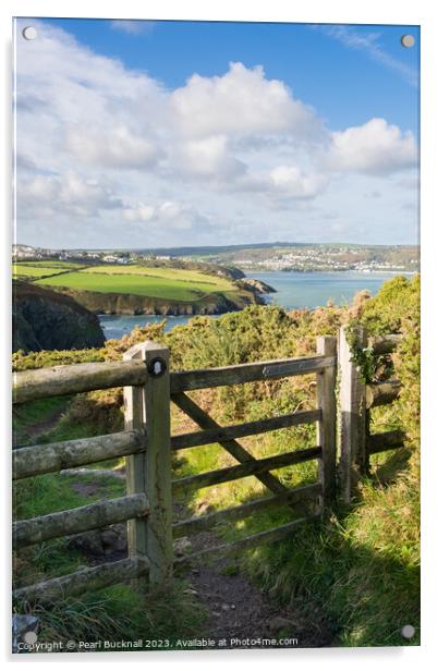 Wales Coastal Path Pembrokeshire Coast Walk Acrylic by Pearl Bucknall