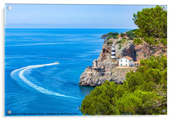 Majorca, Port de Soller, spain Acrylic by Alex Winter