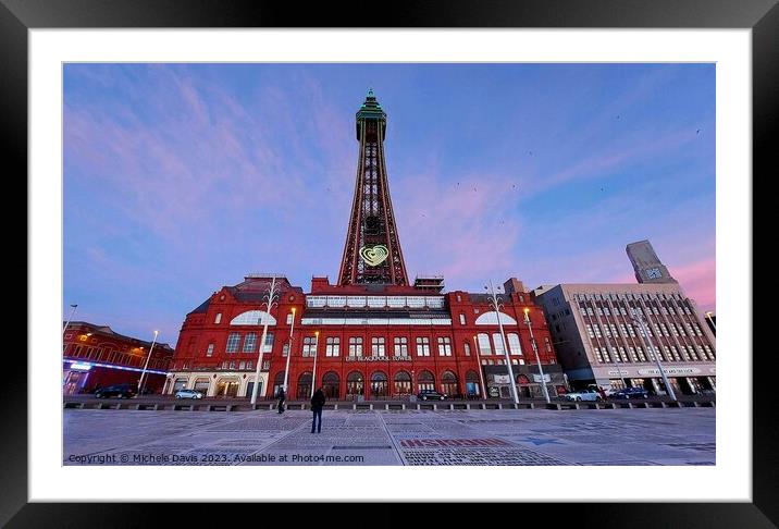 Blackpool Tower Headland Framed Mounted Print by Michele Davis