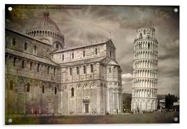 The Splendour of Pisa - Artistic Filter Acrylic by Jim Jones