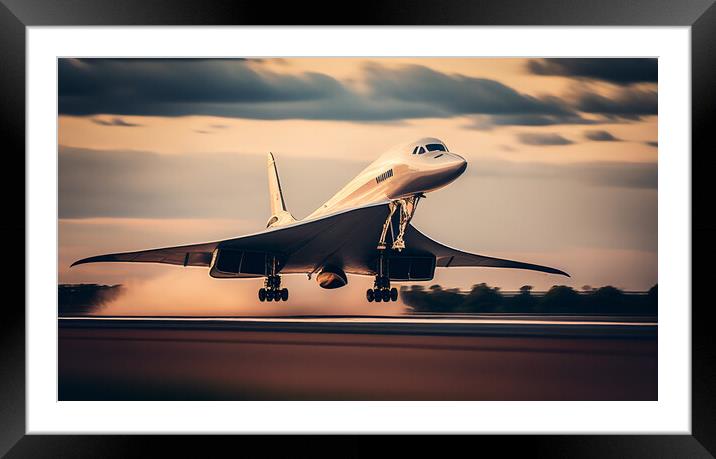 Concorde Framed Mounted Print by Bahadir Yeniceri