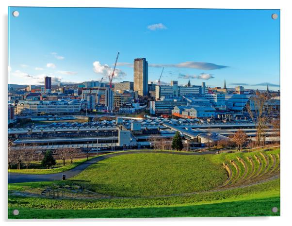 Sheffield Skyline Acrylic by Darren Galpin