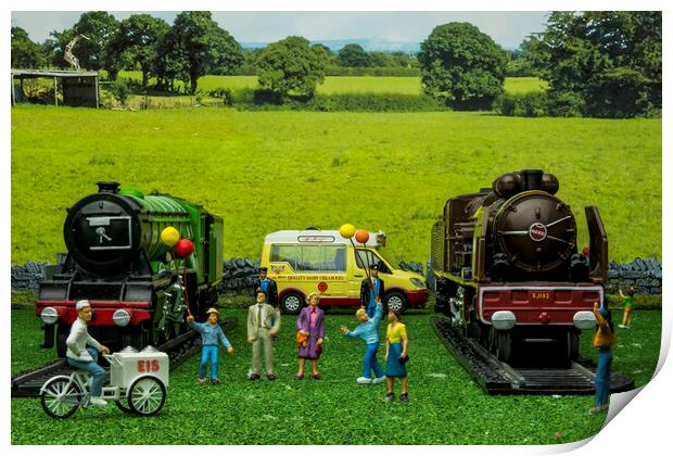 Legends of Steam Print by Steve Purnell