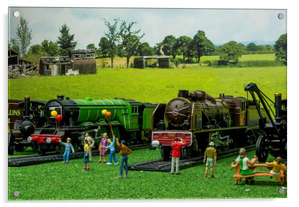The Legendary Steam Celebration Acrylic by Steve Purnell
