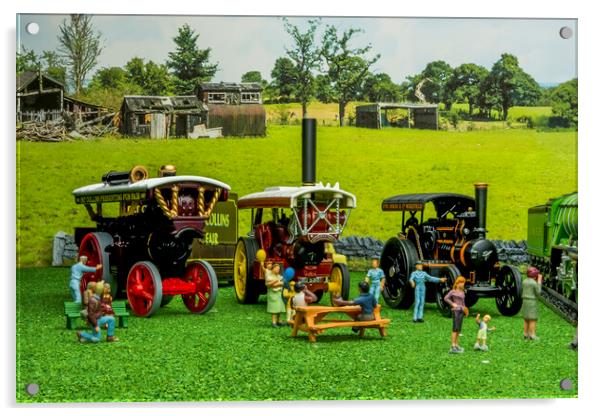 The Steam Fayre 4 Acrylic by Steve Purnell