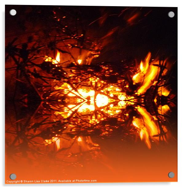 Firestorm Acrylic by Sharon Lisa Clarke