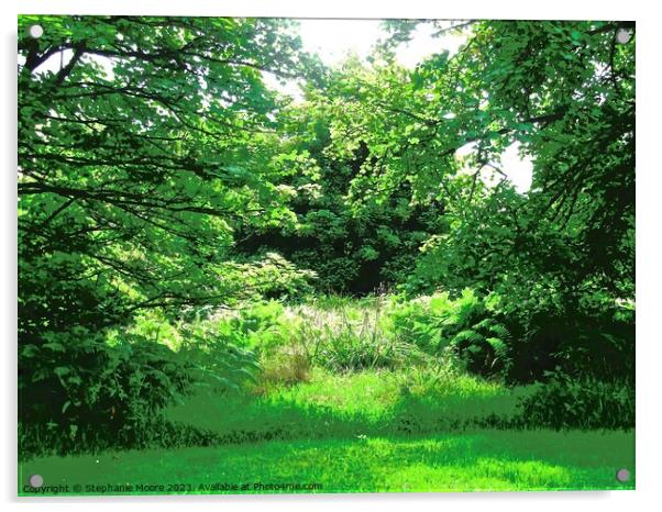 Every shade of green Acrylic by Stephanie Moore