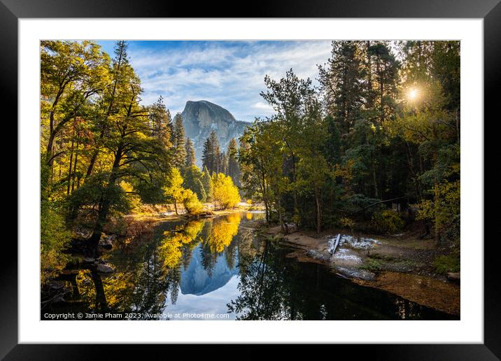 Yosemite Awakening Framed Mounted Print by Jamie Pham