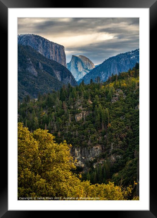 Outdoor mountain Framed Mounted Print by Jamie Pham
