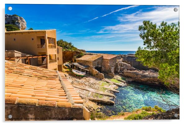 Cala S'Almunia at coast of Majorca Acrylic by Alex Winter