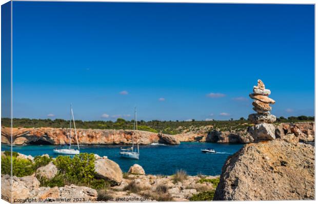 Spain Mediterranean Sea Canvas Print by Alex Winter