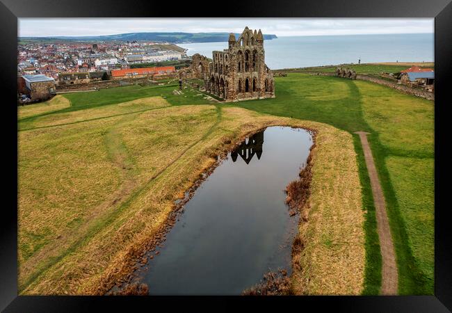 Whitby Abbey Framed Print by Steve Smith