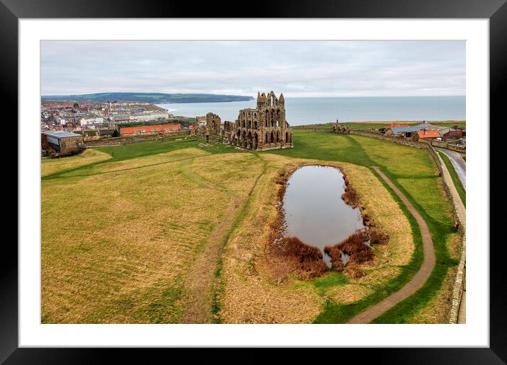 Whitby Abbey Framed Mounted Print by Steve Smith