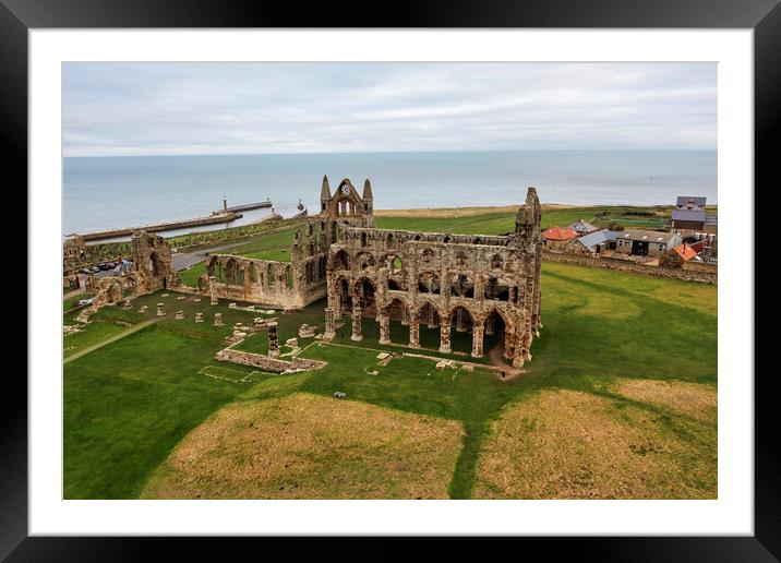 Whitby Abbey Framed Mounted Print by Steve Smith