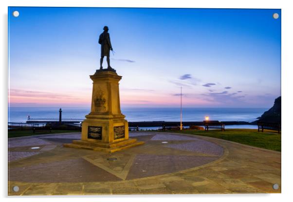 Captain Cook Monument Acrylic by Steve Smith