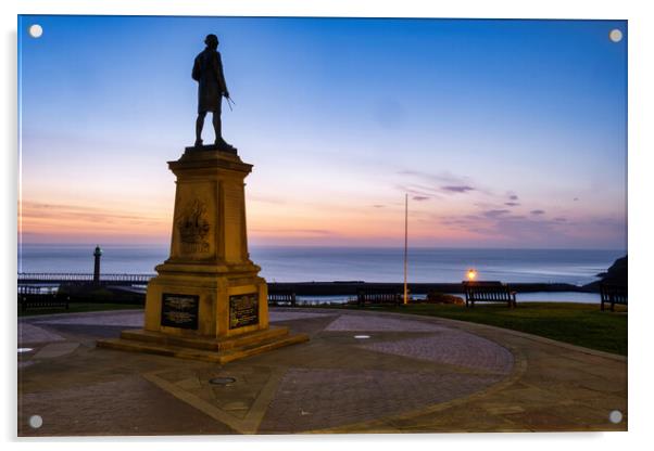 Captain Cook Monument Acrylic by Steve Smith