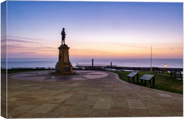 Majestic Sunrise at Captain Cook Monument Canvas Print by Steve Smith