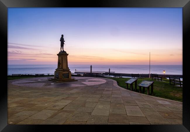 Majestic Sunrise at Captain Cook Monument Framed Print by Steve Smith