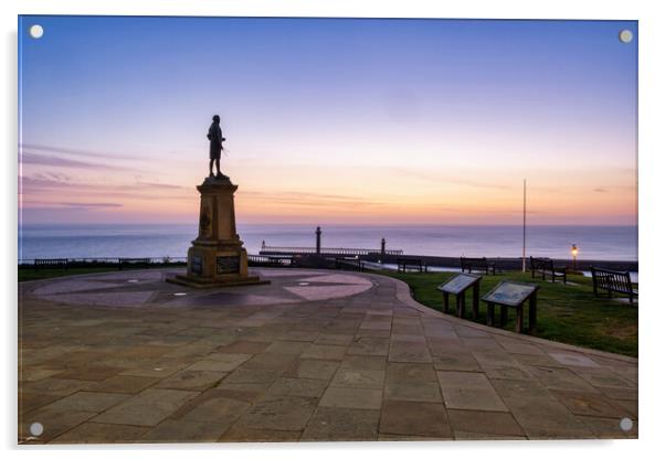 Majestic Sunrise at Captain Cook Monument Acrylic by Steve Smith