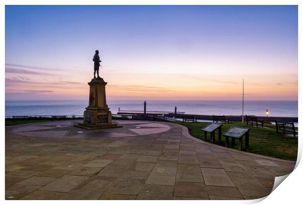 Majestic Sunrise at Captain Cook Monument Print by Steve Smith