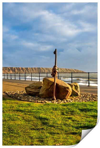 The Filey Anchor Print by Steve Smith