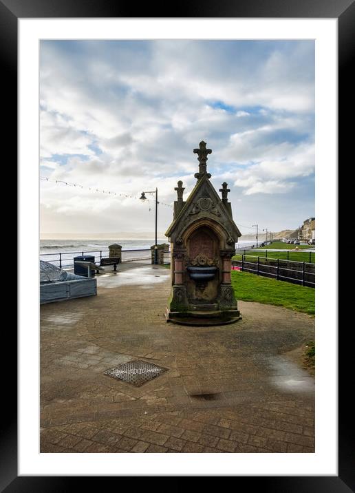 The Filey Water Fountain Framed Mounted Print by Steve Smith