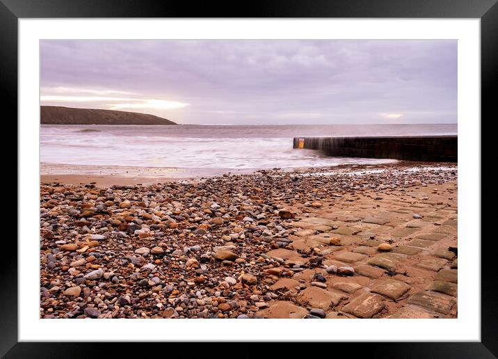 Filey Cobble Landing Framed Mounted Print by Tim Hill