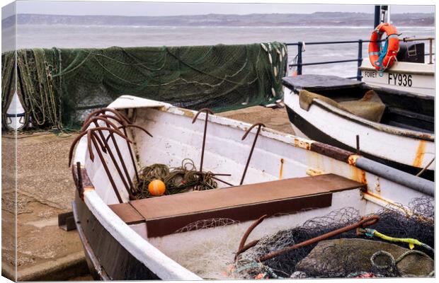 Filey Fishing Boats Canvas Print by Tim Hill