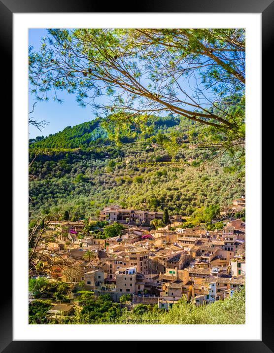 fornalutx majorca Framed Mounted Print by Alex Winter